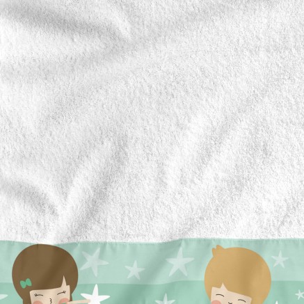 Towel set HappyFriday Happynois Air Balloon Multicolour 2 Pieces 2