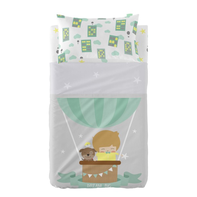 Juego de Sábanas HappyFriday Happynois Air Balloon Multicolor 2 Pieza