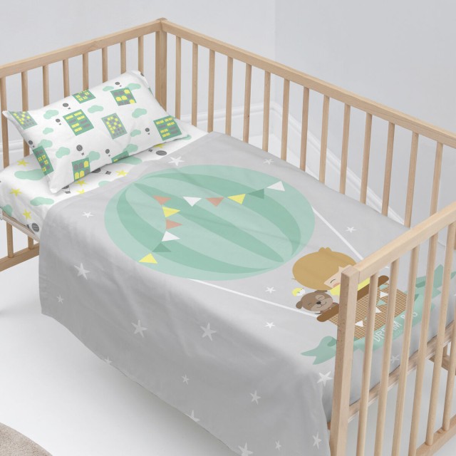 Set beddengoed HappyFriday Happynois Air Balloon Multicolour 2 Onderde