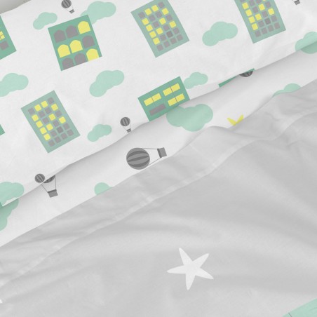 Bedding set HappyFriday Happynois Air Balloon Multicolour Single 2 Pie