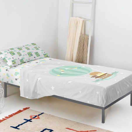 Juego de Sábanas HappyFriday Happynois Air Balloon Multicolor Cama de