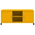 Meuble TV jaune moutarde 100,5x39x43,5 cm acier