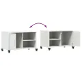 Meuble TV blanc 68x39x43,5 cm acier