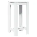 Table de bar blanc 51x50x103,5 cm bois d'ingénierie