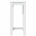 Table de bar blanc 51x50x103,5 cm bois d'ingénierie