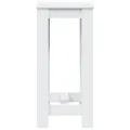 Table de bar blanc 51x50x103,5 cm bois d'ingénierie