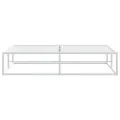 Cadre de lit sans matelas blanc 160x200 cm métal