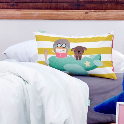 Cushion cover HappyFriday Learning to fly Multicolour 50 x 30 cm 2