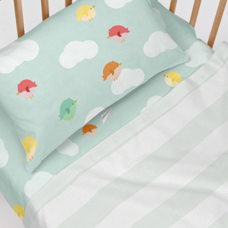 Bedding set HappyFriday Happynois Learning To Fly Multicolour Baby Cri