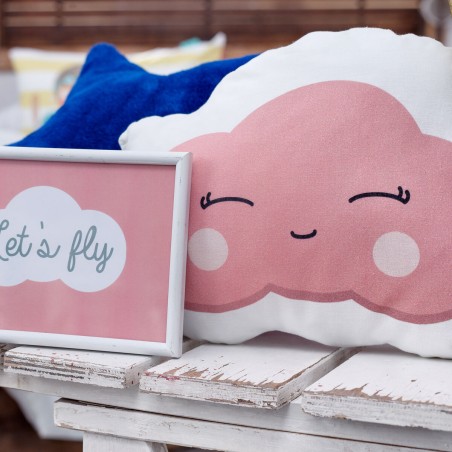 Cushion HappyFriday Happynois Multicolour Clouds 40 x 30 cm