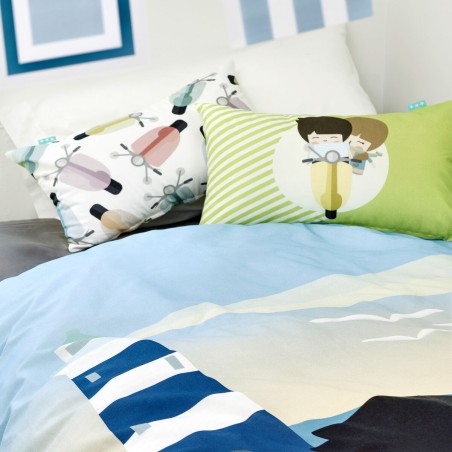 Kussenhoes HappyFriday Summertime Multicolour 50 x 30 cm