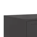 Table basse noir 68x50x43,5 cm acier