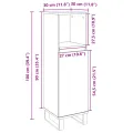 Armoire salle de bain chêne sonoma 30x30x100 cm