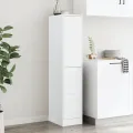Armoire d'apothicaire blanc 30x41x144,5 cm bois d'ingénierie