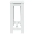 Table de bar blanc 102x50x103,5 cm bois d'ingénierie