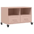 Meuble TV rose 68x39x43,5 cm acier
