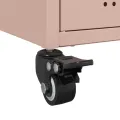 Meuble TV rose 68x39x43,5 cm acier