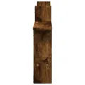 Étagères murales 2 pcs chêne fumé 50x12x50 cm Bois d'ingénierie