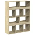 Bibliothèque chêne sonoma 100x33x125,5 cm bois d'ingénierie