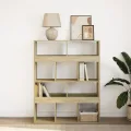 Bibliothèque chêne sonoma 100x33x125,5 cm bois d'ingénierie