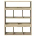 Bibliothèque chêne sonoma 100x33x125,5 cm bois d'ingénierie