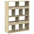 Bibliothèque chêne sonoma 100x33x125,5 cm bois d'ingénierie