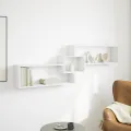 Armoire murale 158x18x53 cm blanc bois d'ingénierie