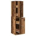 Armoire d'apothicaire vieux bois 30x41x144,5 cm bois ingénierie