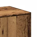 Armoire d'apothicaire vieux bois 30x41x144,5 cm bois ingénierie