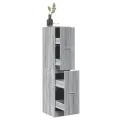 Armoire apothicaire sonoma gris 30x41x144,5cm bois d'ingénierie