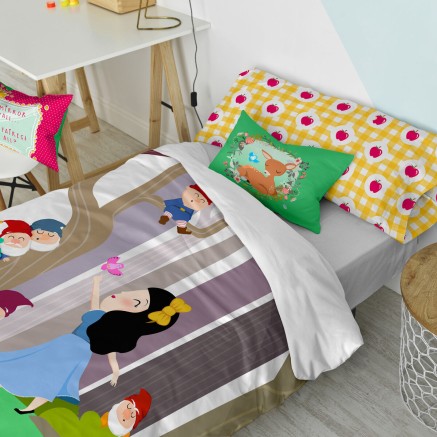 Fodera per cuscino HappyFriday Mr Fox Mirror Mirror Multicolore 50 x 3 2