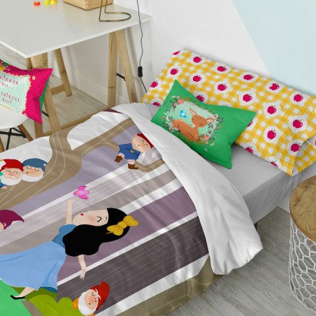 Fodera per cuscino HappyFriday Mr Fox Mirror Mirror Multicolore 50 x 3