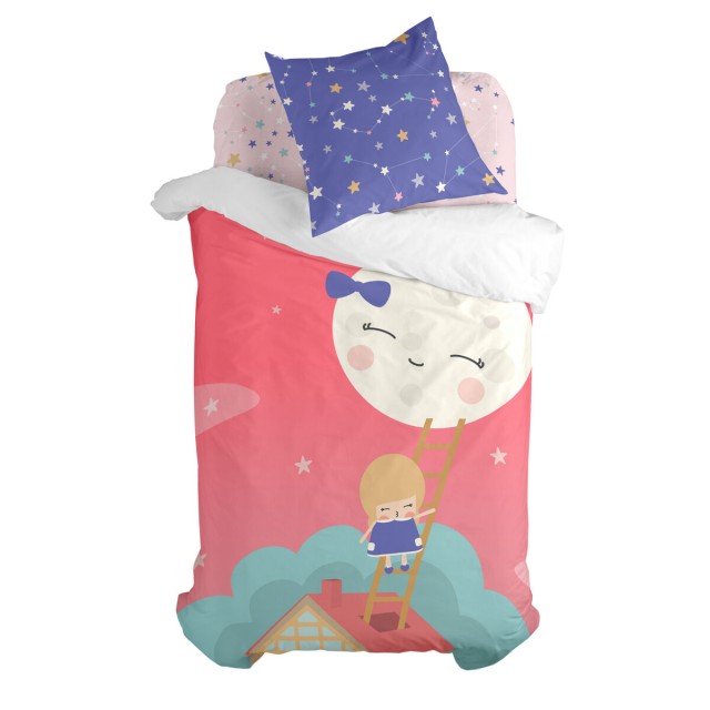 Bettbezug-Set HappyFriday Happynois Moon Dream Bunt Einzelmatratze 2 S