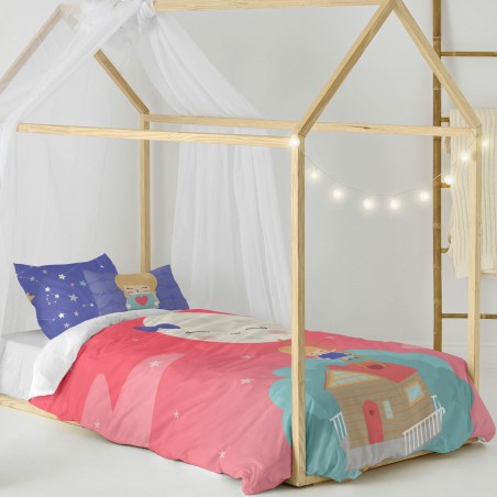 Dekbedovertrek set HappyFriday Happynois Moon Dream Multicolour Bed va