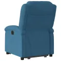 Fauteuil inclinable bleu velours