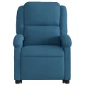 Fauteuil inclinable bleu velours
