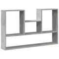 Étagère murale gris béton 99x15x60 cm bois d'ingénierie