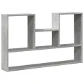 Étagère murale gris béton 99x15x60 cm bois d'ingénierie
