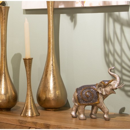 Decoratieve figuren Alexandra House Living Zilverkleurig Olifant