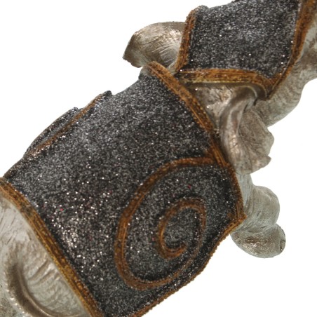 Deko-Figur Alexandra House Living Silberfarben Elefant