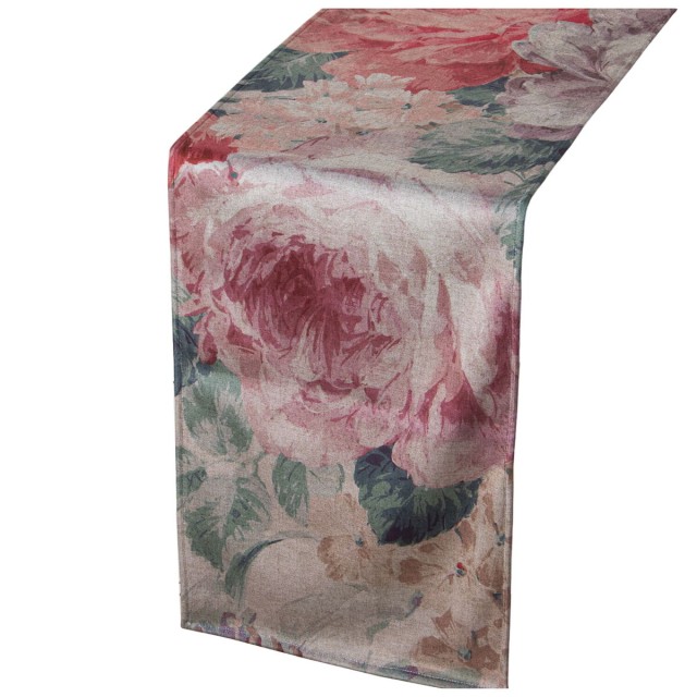 Runner da Tavolo Alexandra House Living Rosa Tessile 180 x 30 cm Vellu