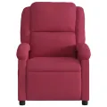 Fauteuil inclinable électrique rouge bordeaux velours