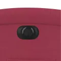 Fauteuil inclinable électrique rouge bordeaux velours
