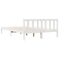 Cadre de lit extra long sans matelas 140x220 cm bois massif pin