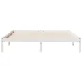 Cadre de lit extra long sans matelas 160x210 cm bois massif pin