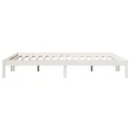 Cadre de lit extra long sans matelas 140x220 cm bois massif pin
