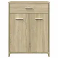 Armoire de salle de bain Chêne sonoma 60x33x80 cm Aggloméré