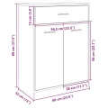 Armoire de salle de bain Chêne sonoma 60x33x80 cm Aggloméré