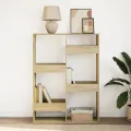 Bibliothèque chêne sonoma 100x33x135 cm bois d'ingénierie