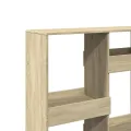 Bibliothèque chêne sonoma 100x33x135 cm bois d'ingénierie